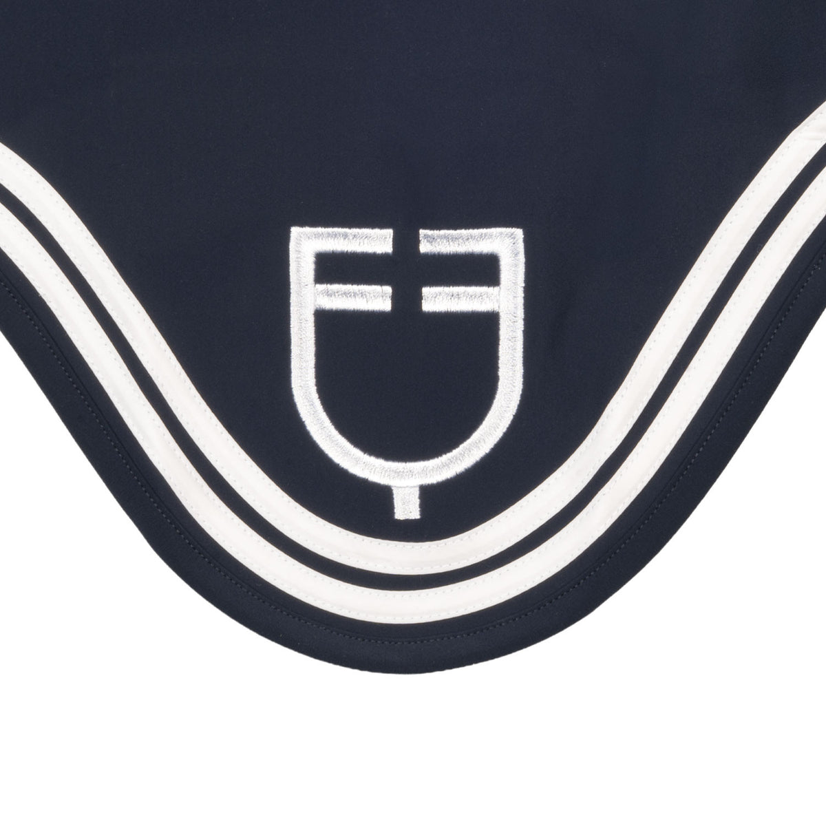 Equestro Double Stripes Fly Veil In Technical Fabric
