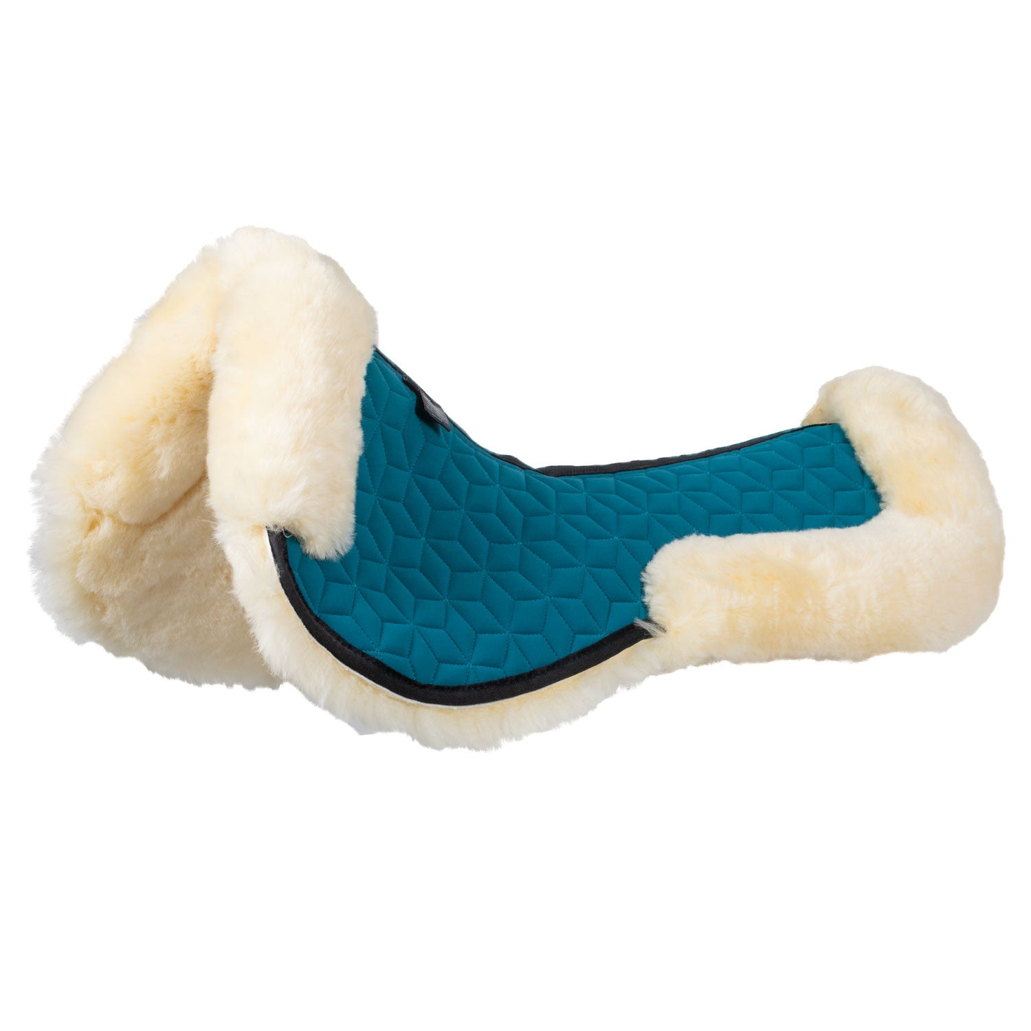 Technical fabric pad with sheepskin.