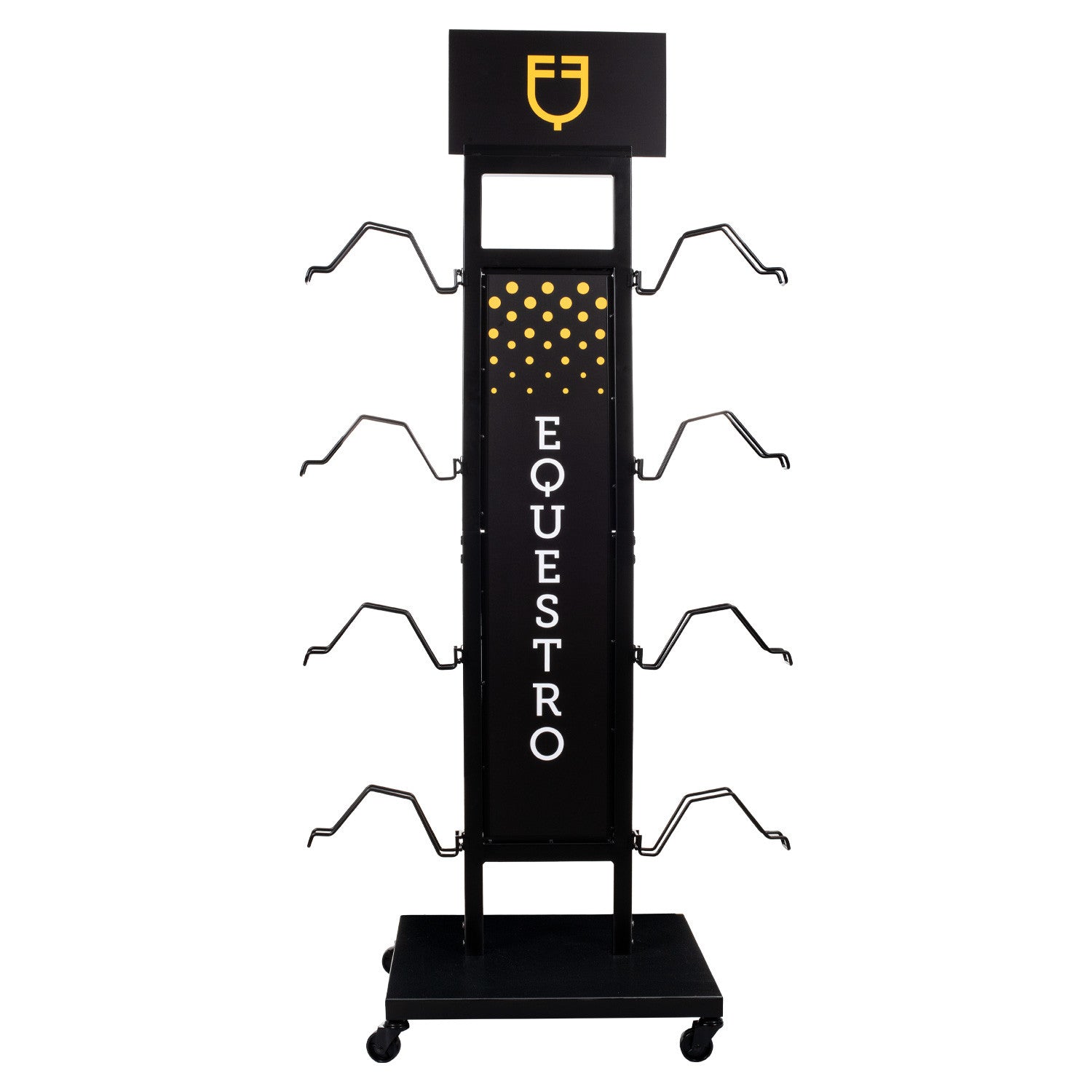 Helmet display rack steel 8pcs L500/W500/H1590 mm.