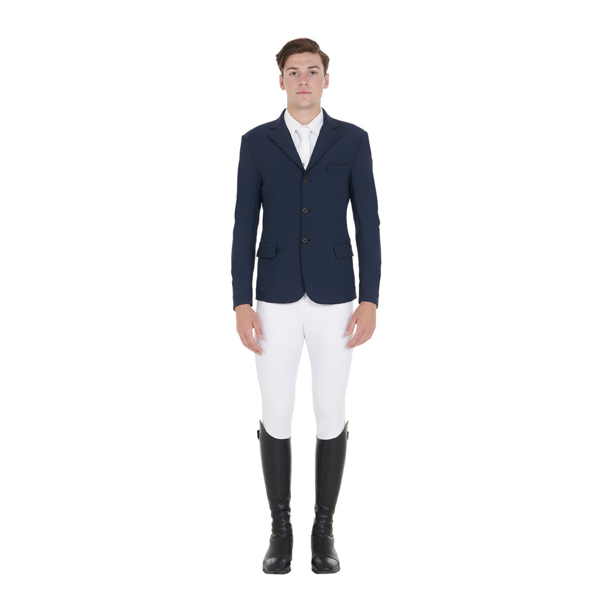 Equestro Mens Competition Jacket With Side Zip Pocket
