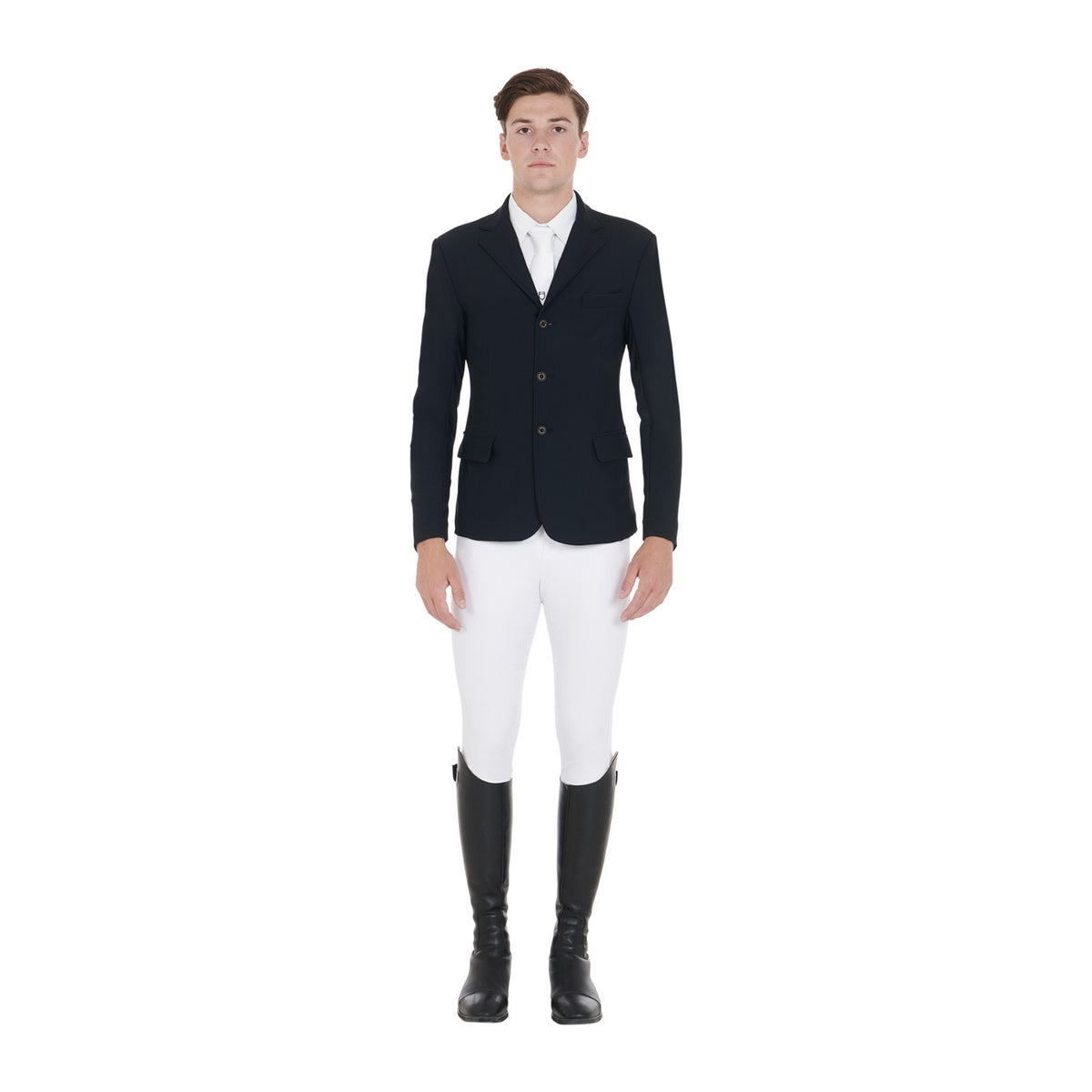 Equestro Mens Competition Jacket With Side Zip Pocket