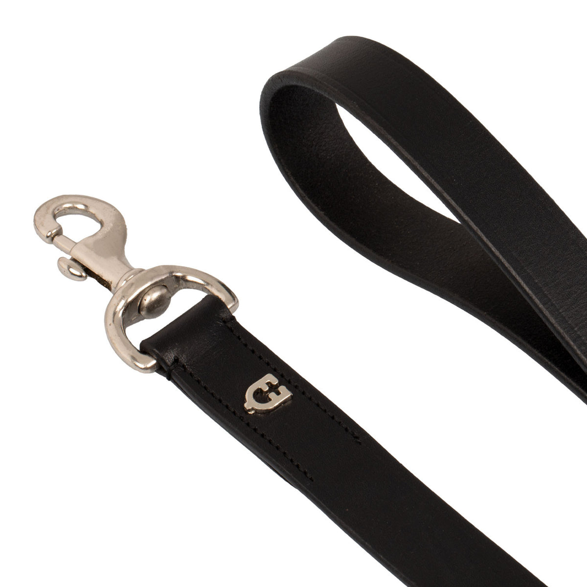 Equestro Leather Dog Leash With Geometric Pattern
