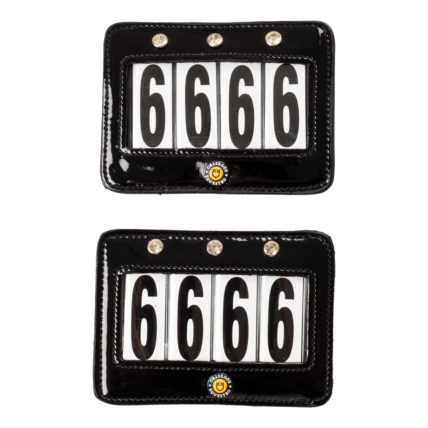 4 digits competition number holder with crystals.