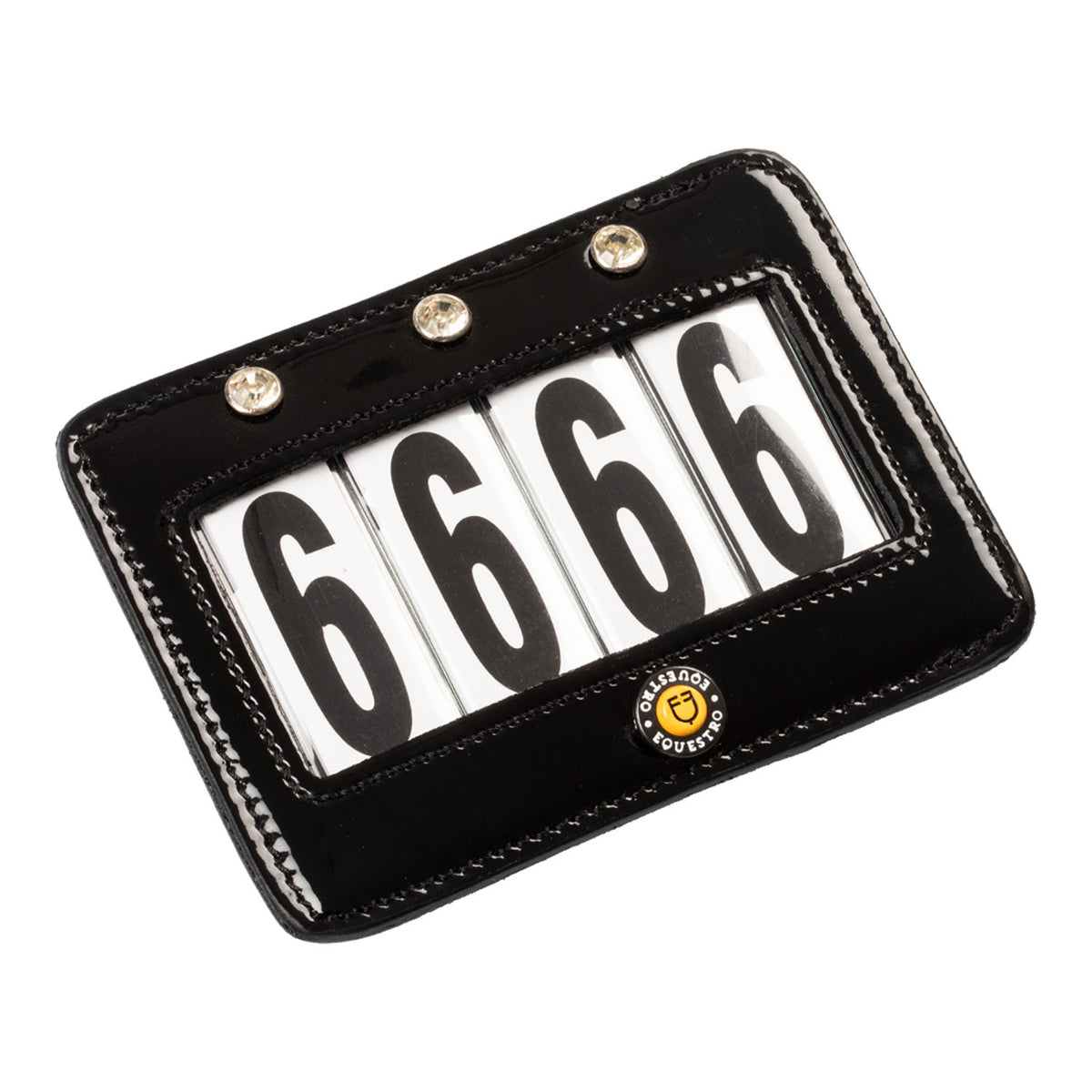 Equestro 4 Digits Competition Number Holder With Crystals