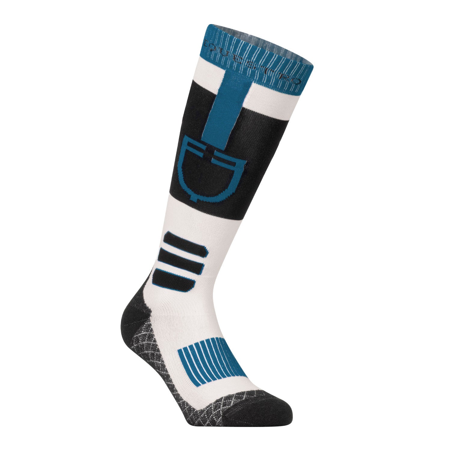 Sock in technical and breathable fabric with logo.