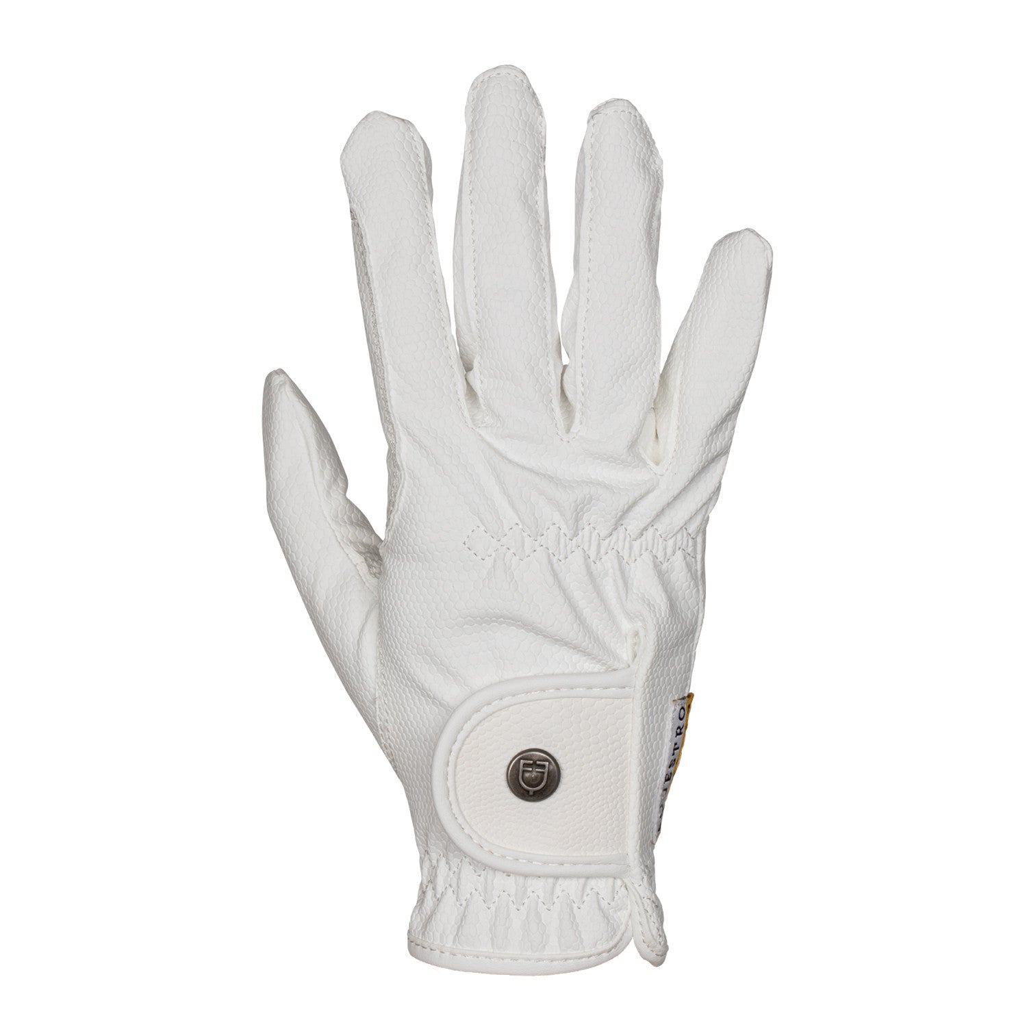 Unisex gloves in soft synthetic leather with hook-and-loop fastening.