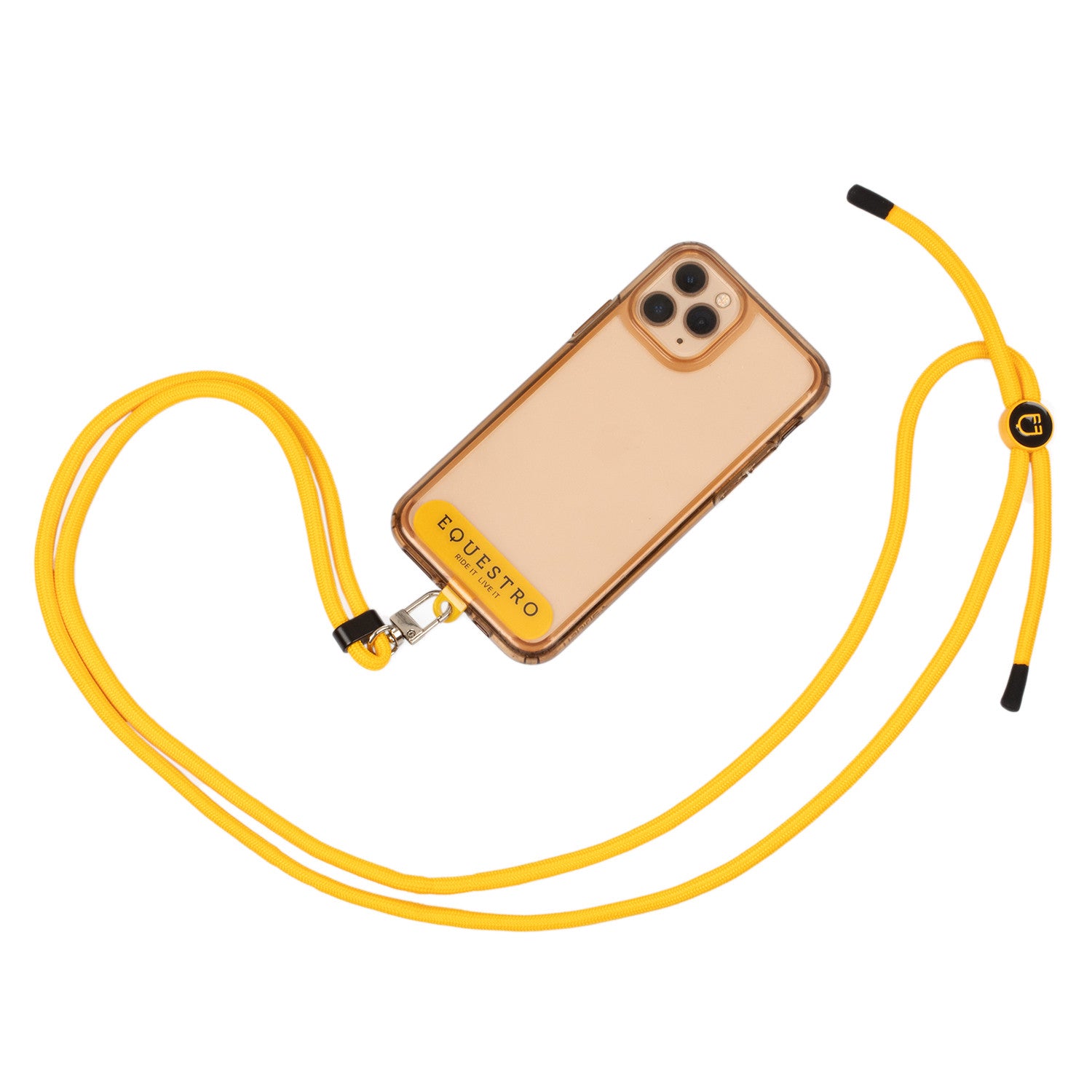 Adjustable phone strap.