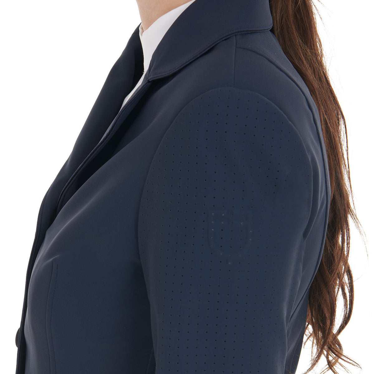 Equestro Ladies Competition Jacket Three Buttons Perforated Fabric