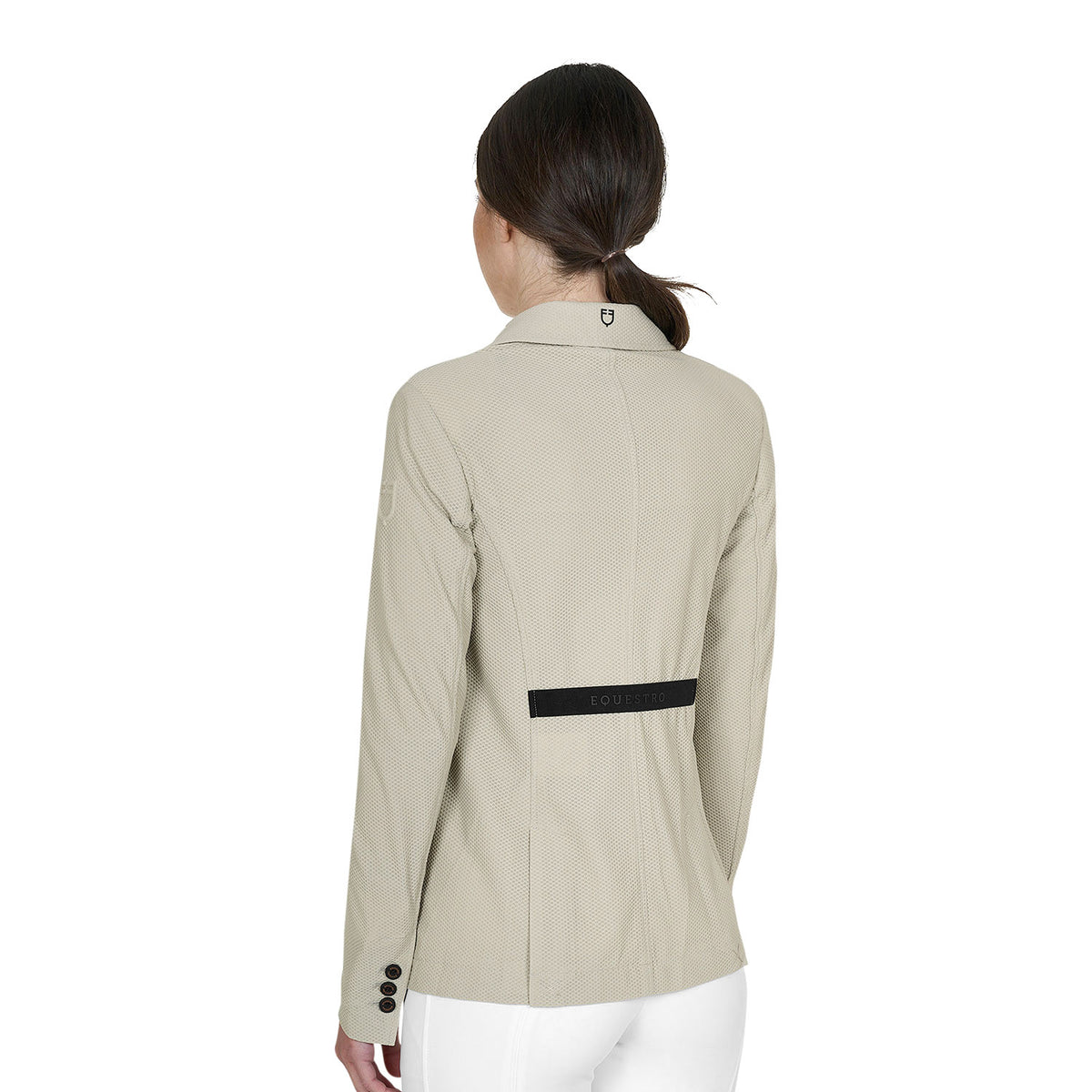 Equestro Ladies Competition Jacket Four Buttons Perforated Fabric