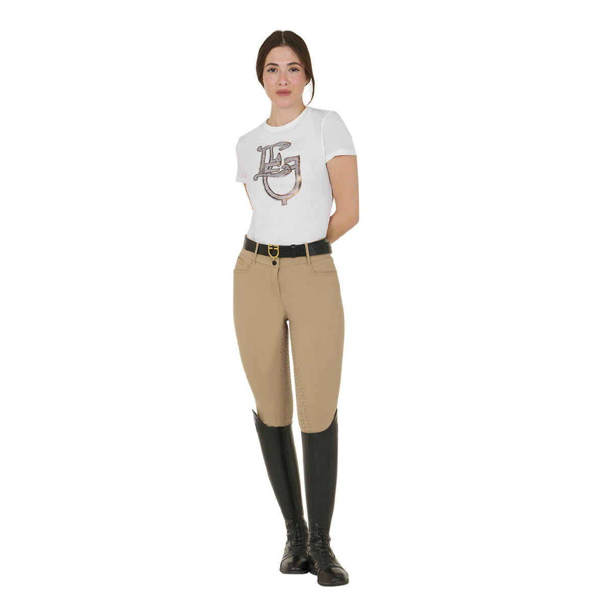 Equestro Ladies High-Waisted Full Grip Breeches