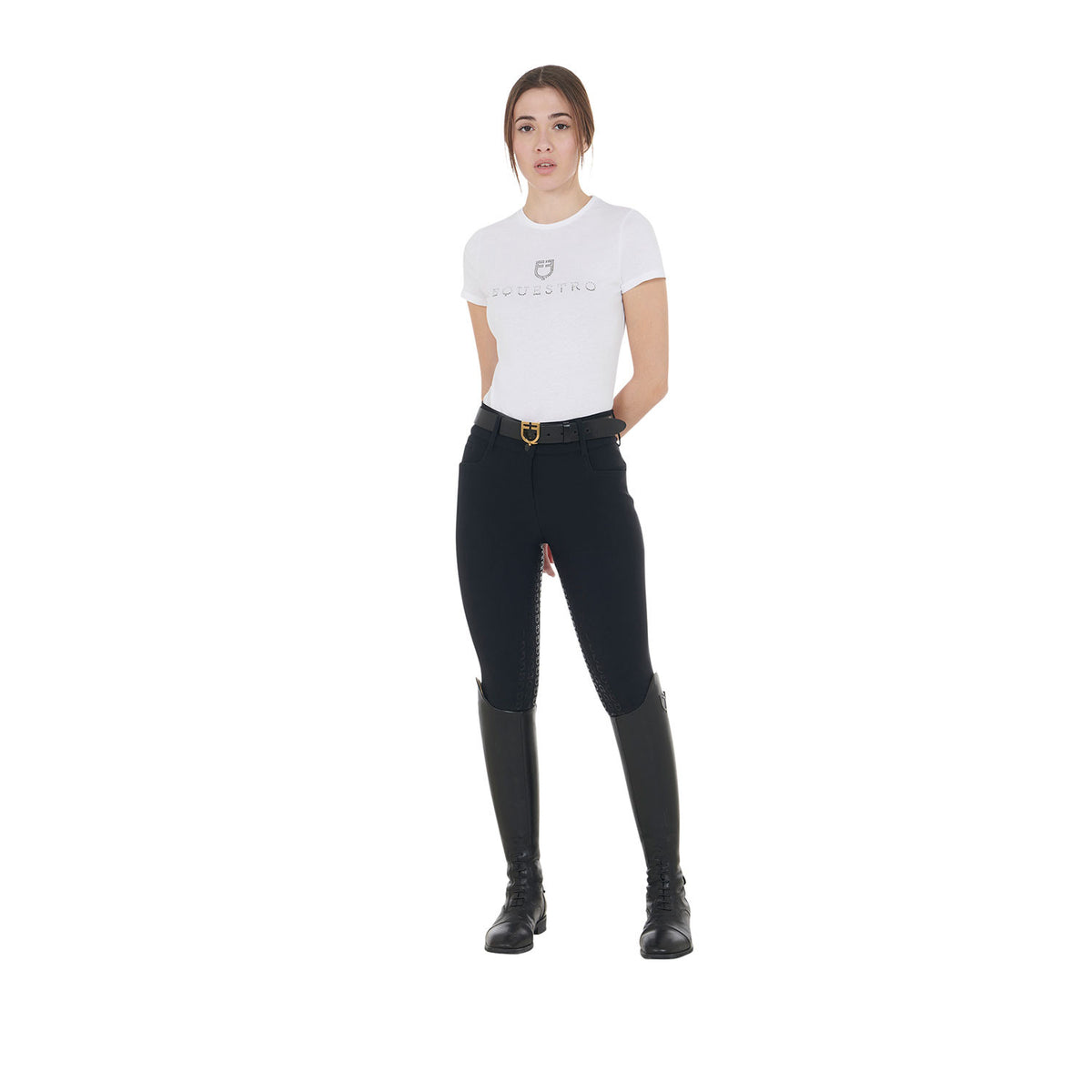 Equestro Ladies High-Waisted Full Grip Breeches