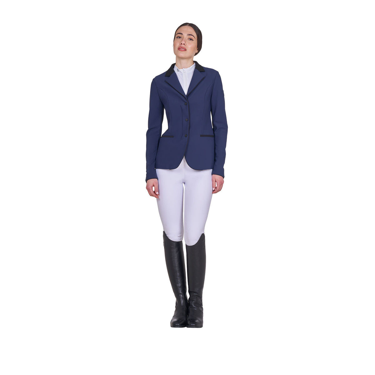 Equestro Ladies Competition Jacket With Zip And Buttons