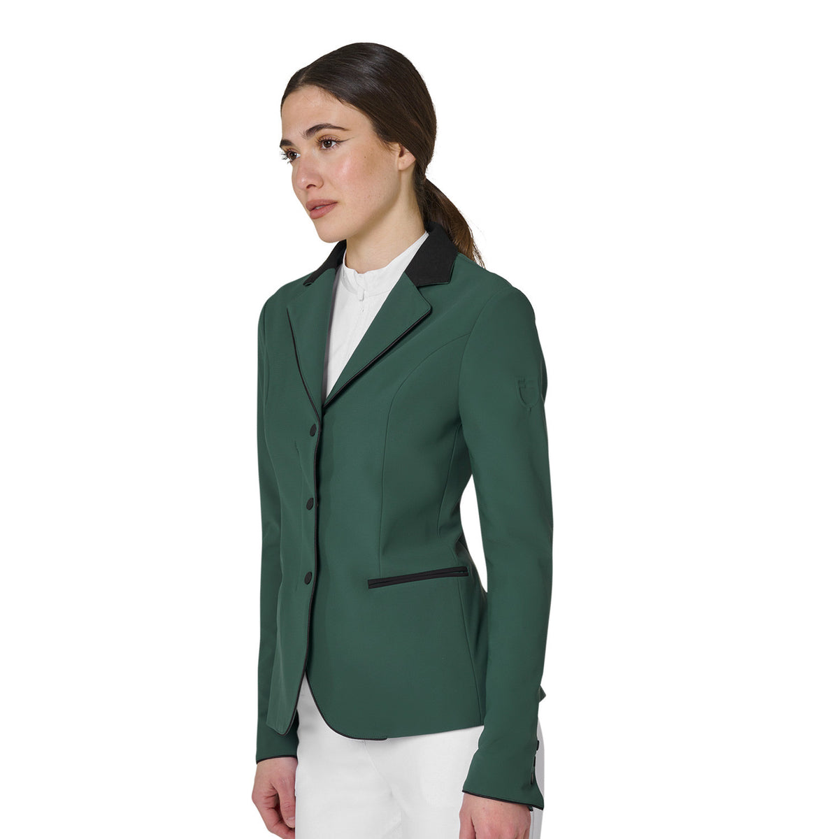 Equestro Ladies Competition Jacket With Zip And Buttons