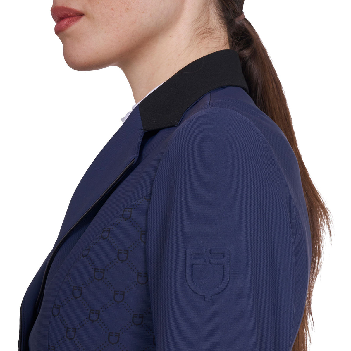 Equestro Ladies Monogram Competition Jacket With Three Buttons