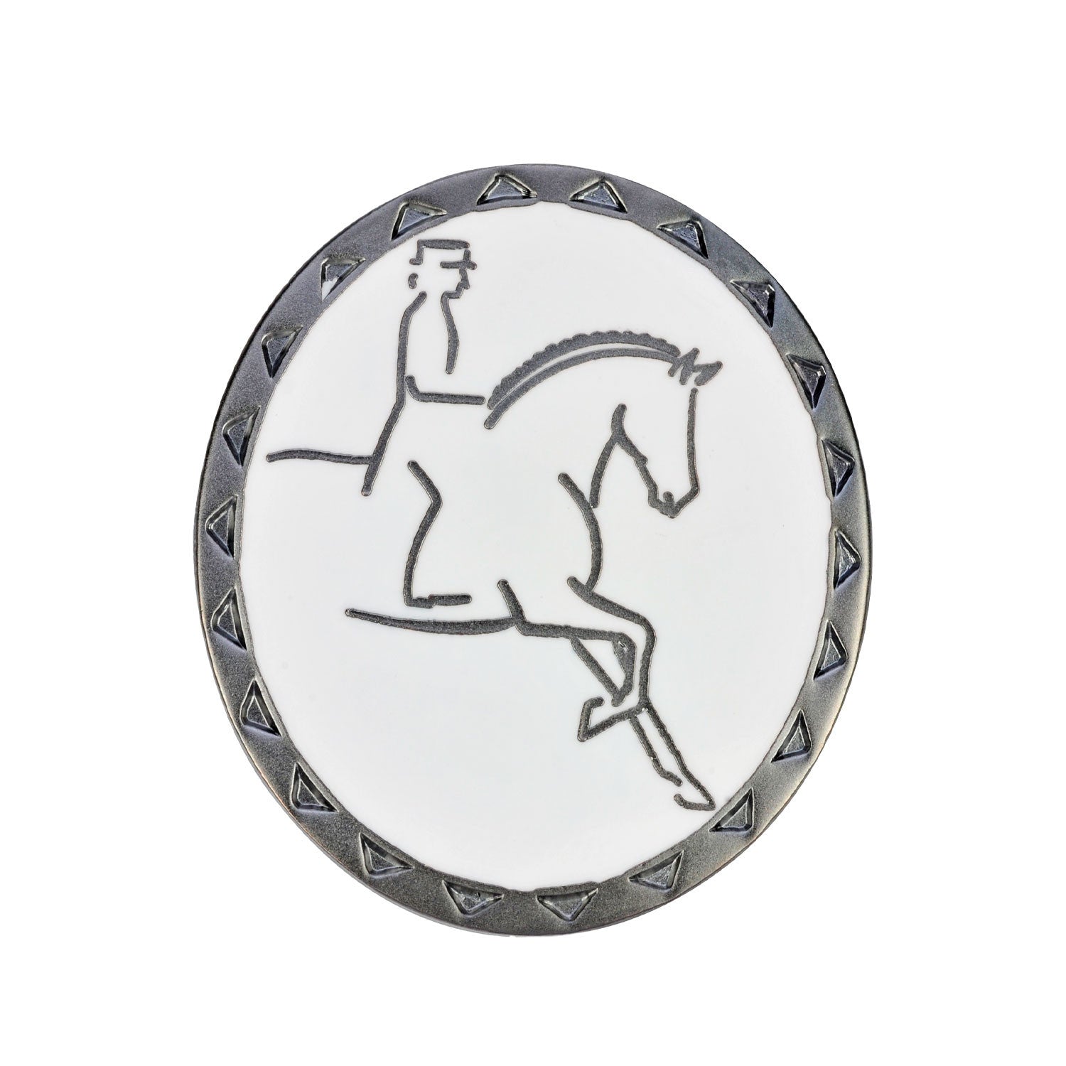 DRESSAGE RIDER BROOCH.