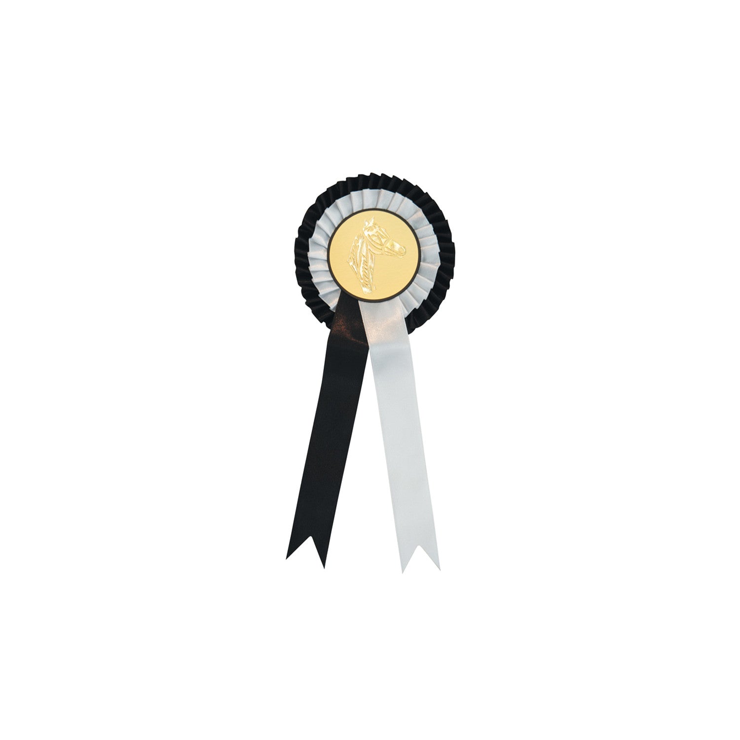 TWO-TONE HORSE MEDALLION.
