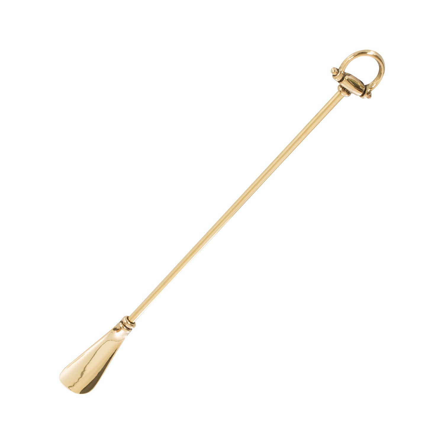 BRASS SHOEHORN WITH BIT 48 CM.