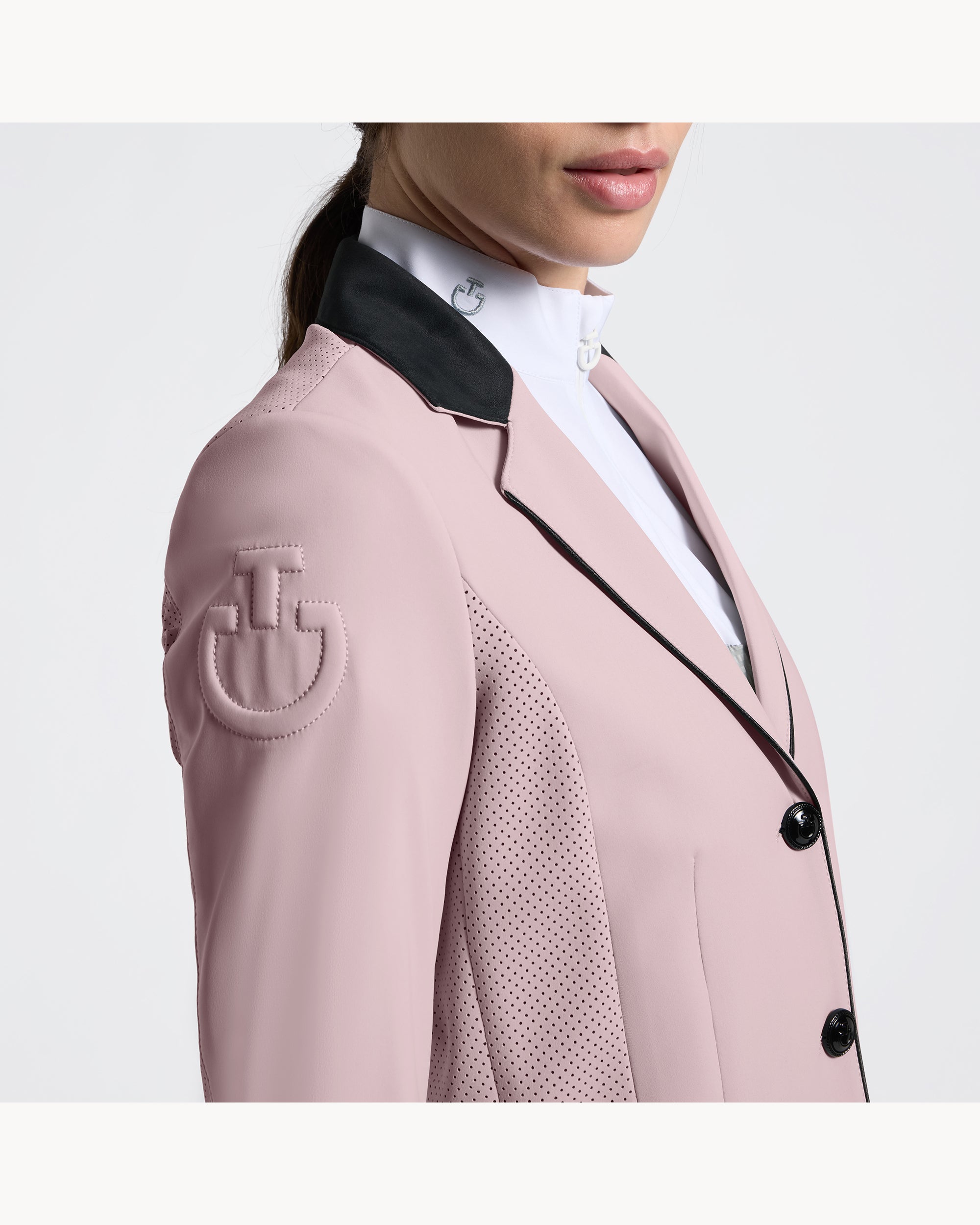 Cavalleria Toscana Perforated Ladies GP Competition Jacket - Violet