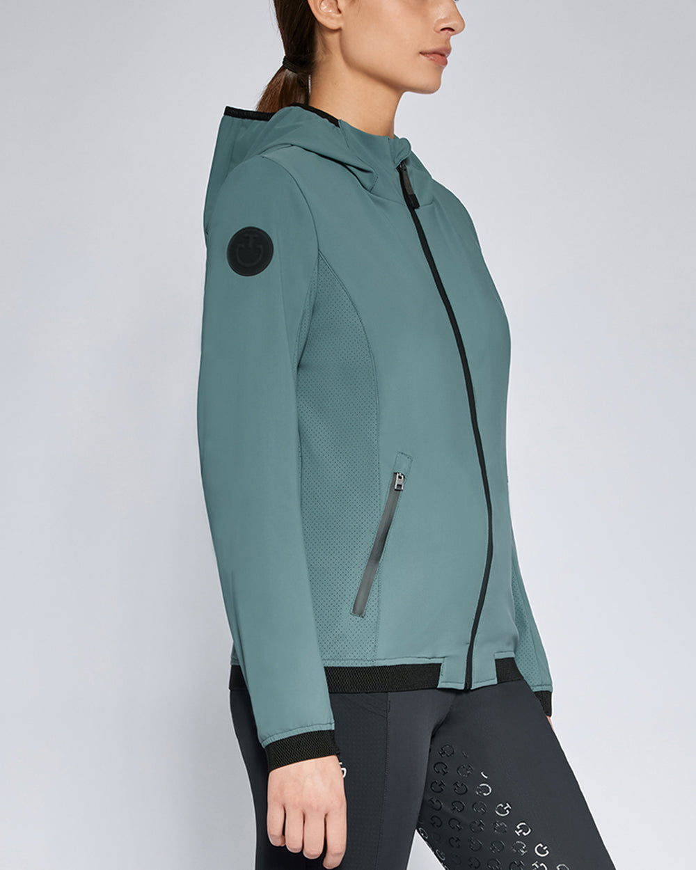 Cavalleria Toscana CT Ladies Perforated Jersey Softshell Jacket.