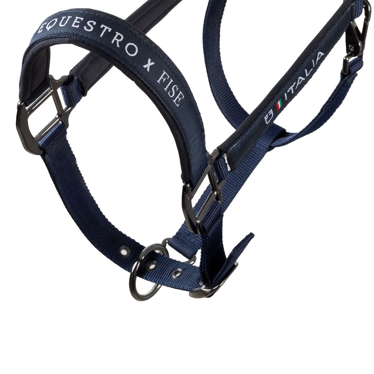 Equestro X FISE Padded Halter double Adjustment