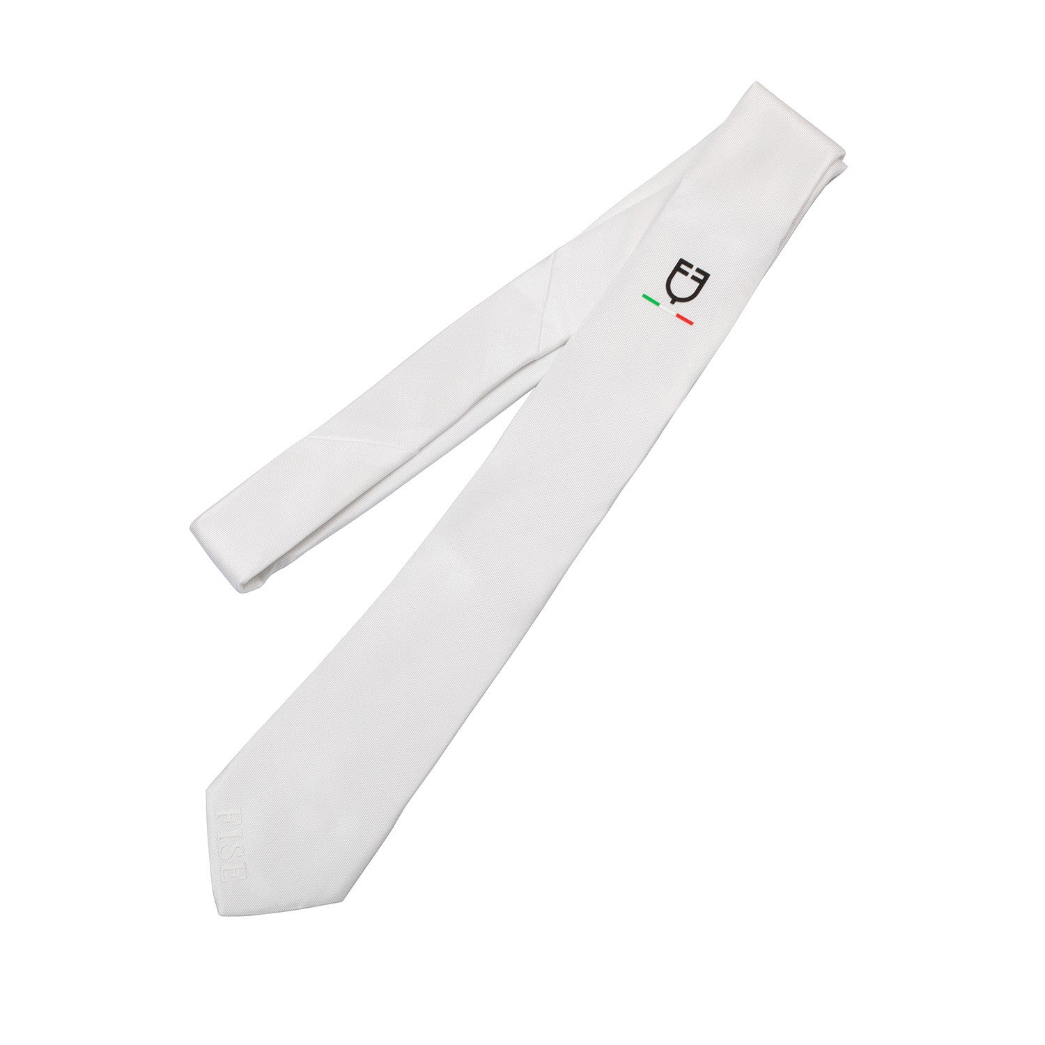 Competition tie with embroidered logo Equestro X FISE.