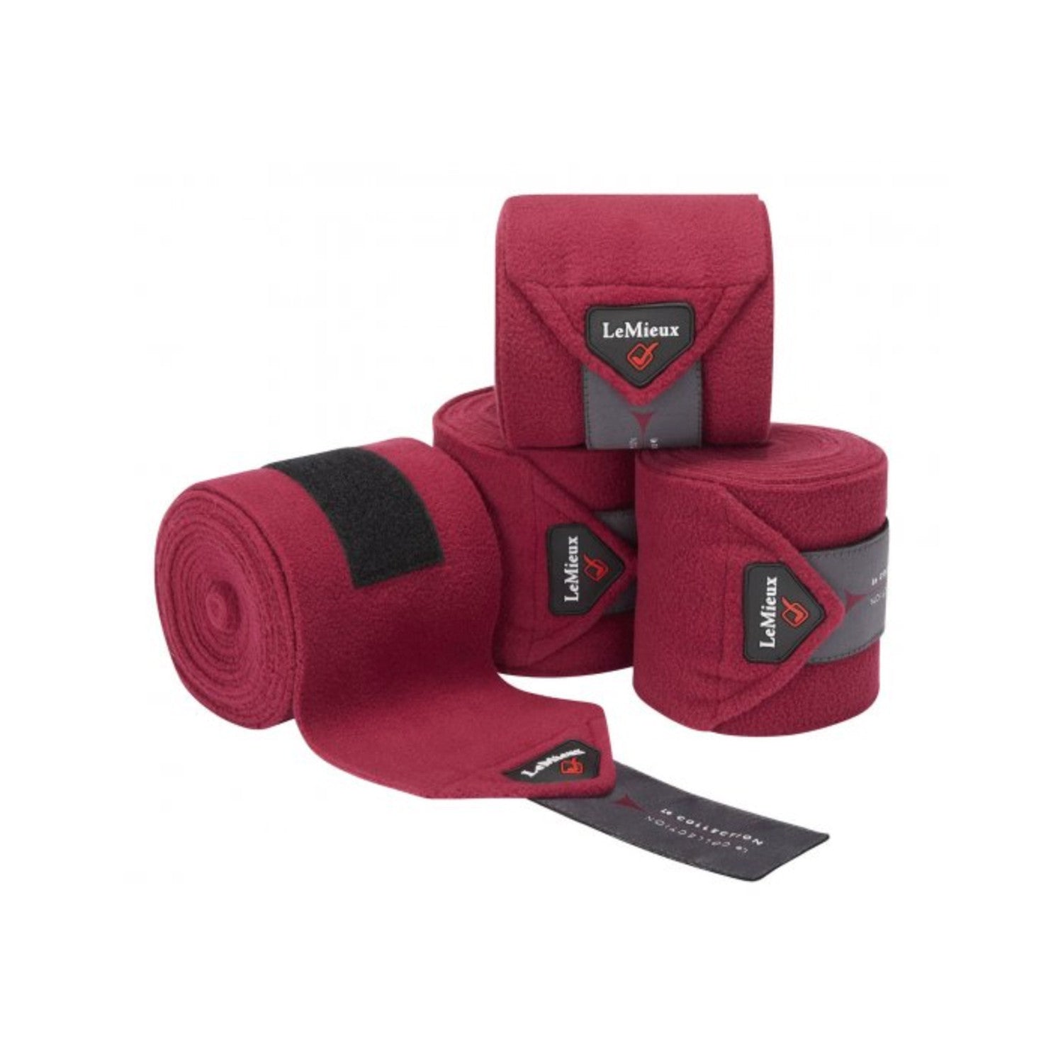 LEMIEUX POLO BANDAGES MULBERRY SET OF 4.