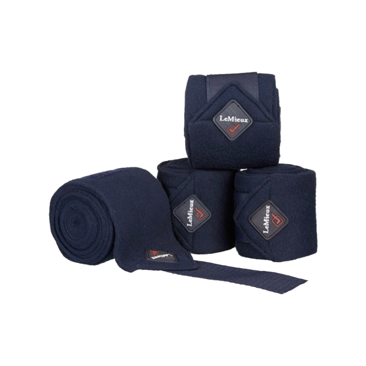 LEMIEUX POLO BANDAGES NAVY SET OF 4.