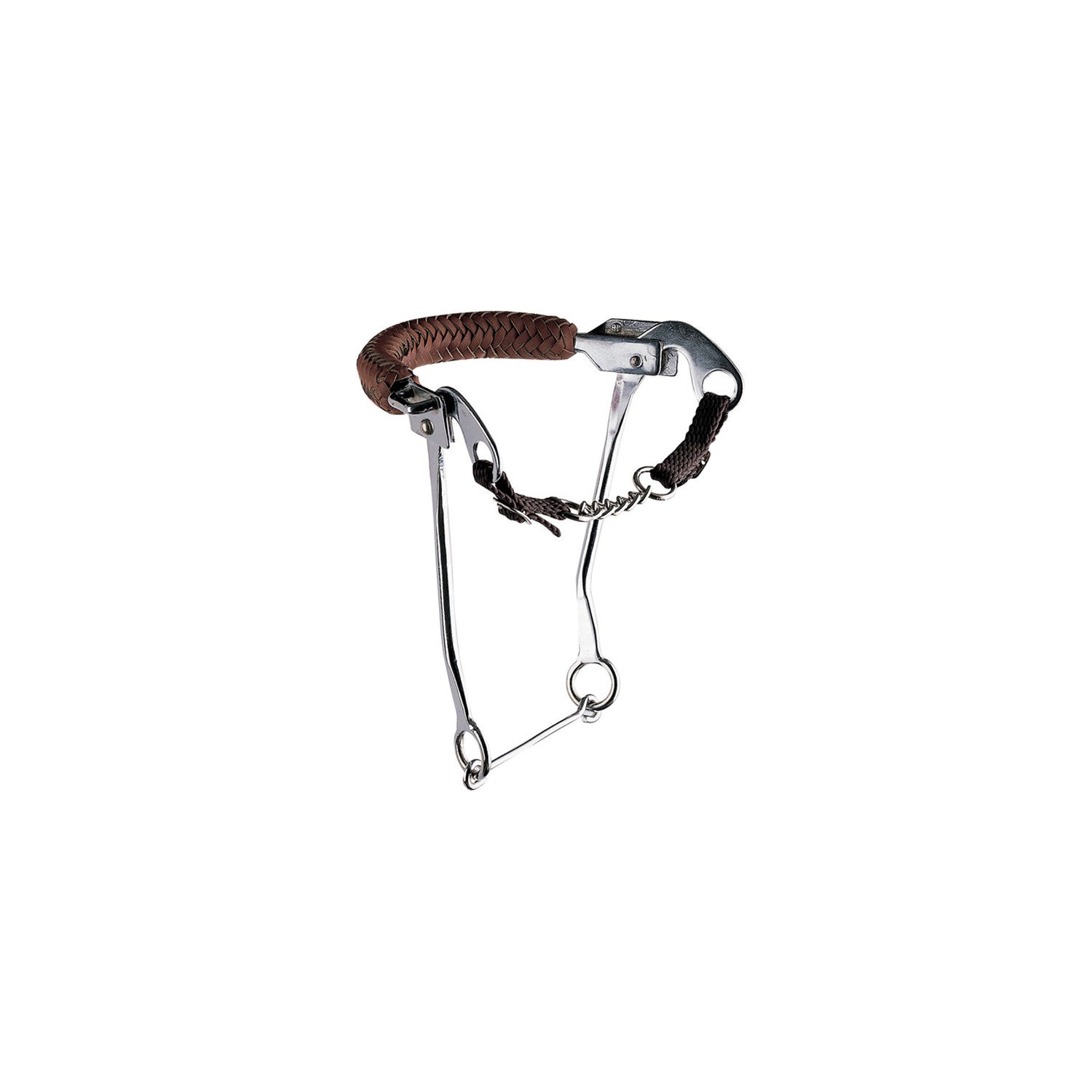 SS HACKAMORE BRAIDED LEATHER NOSEBAND.