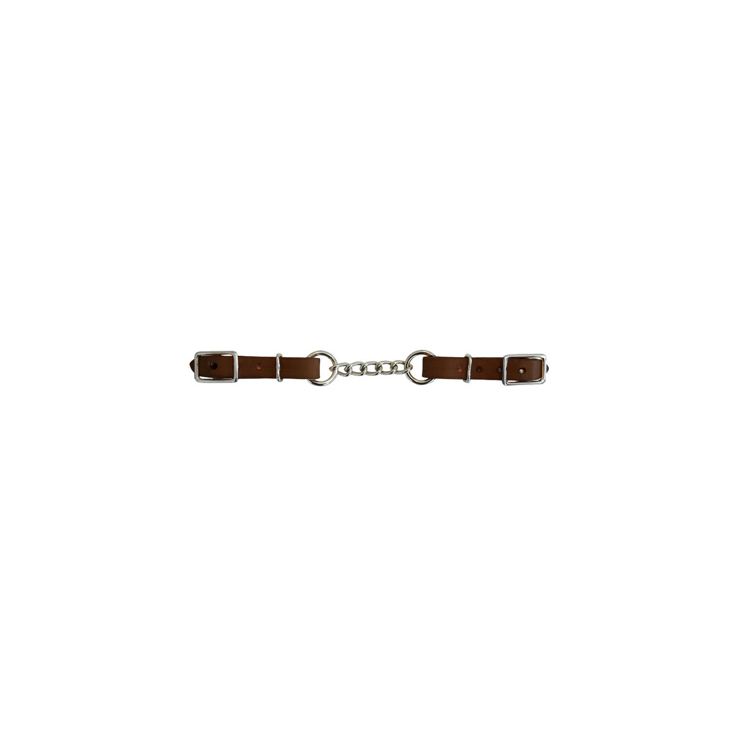 LEATHER CURB CHAIN.