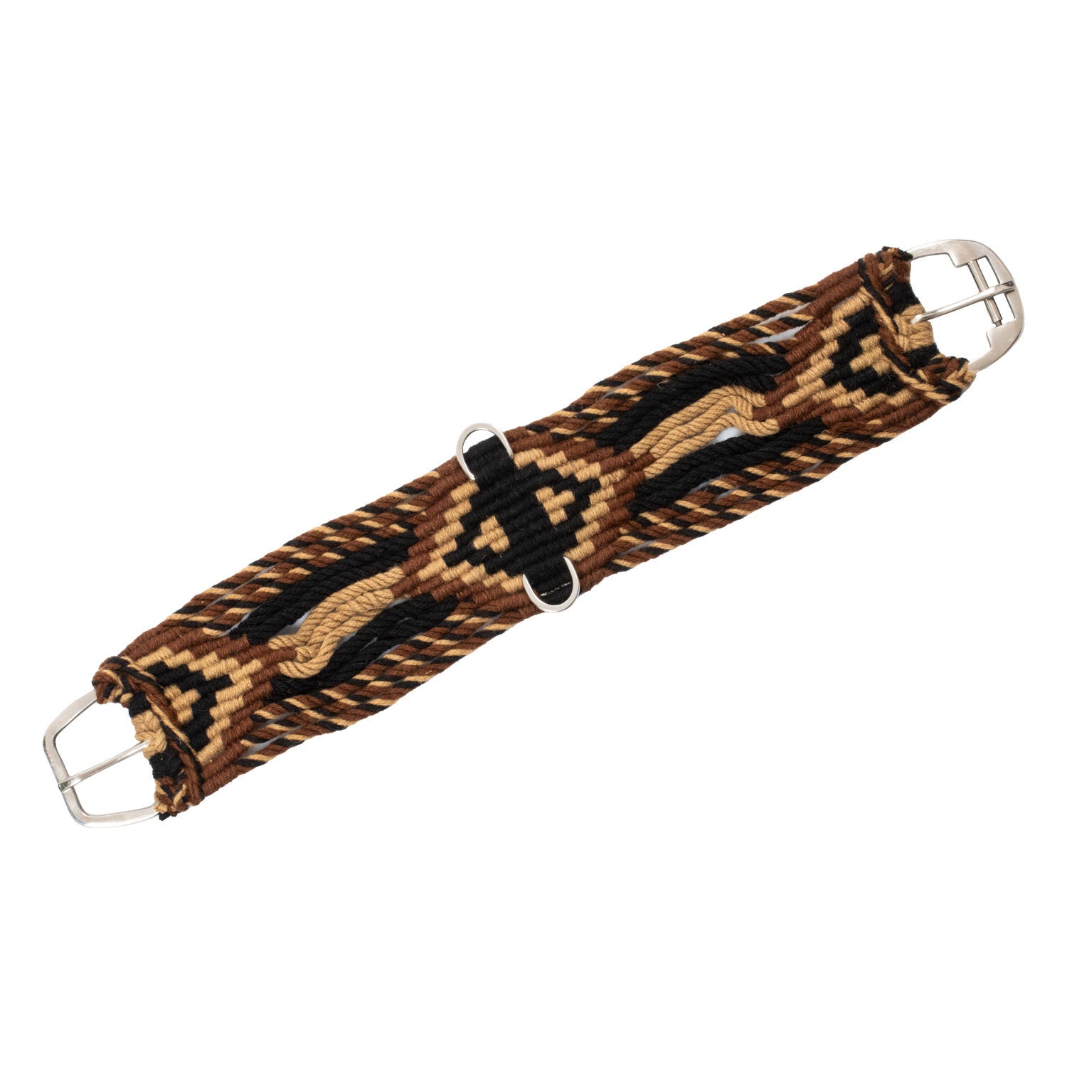 Diamond design mohair western girth.