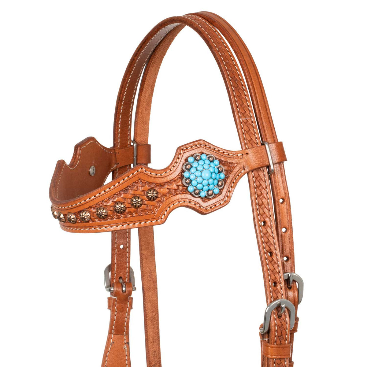 WESTERN BRIDLE WITH BLUE STONES