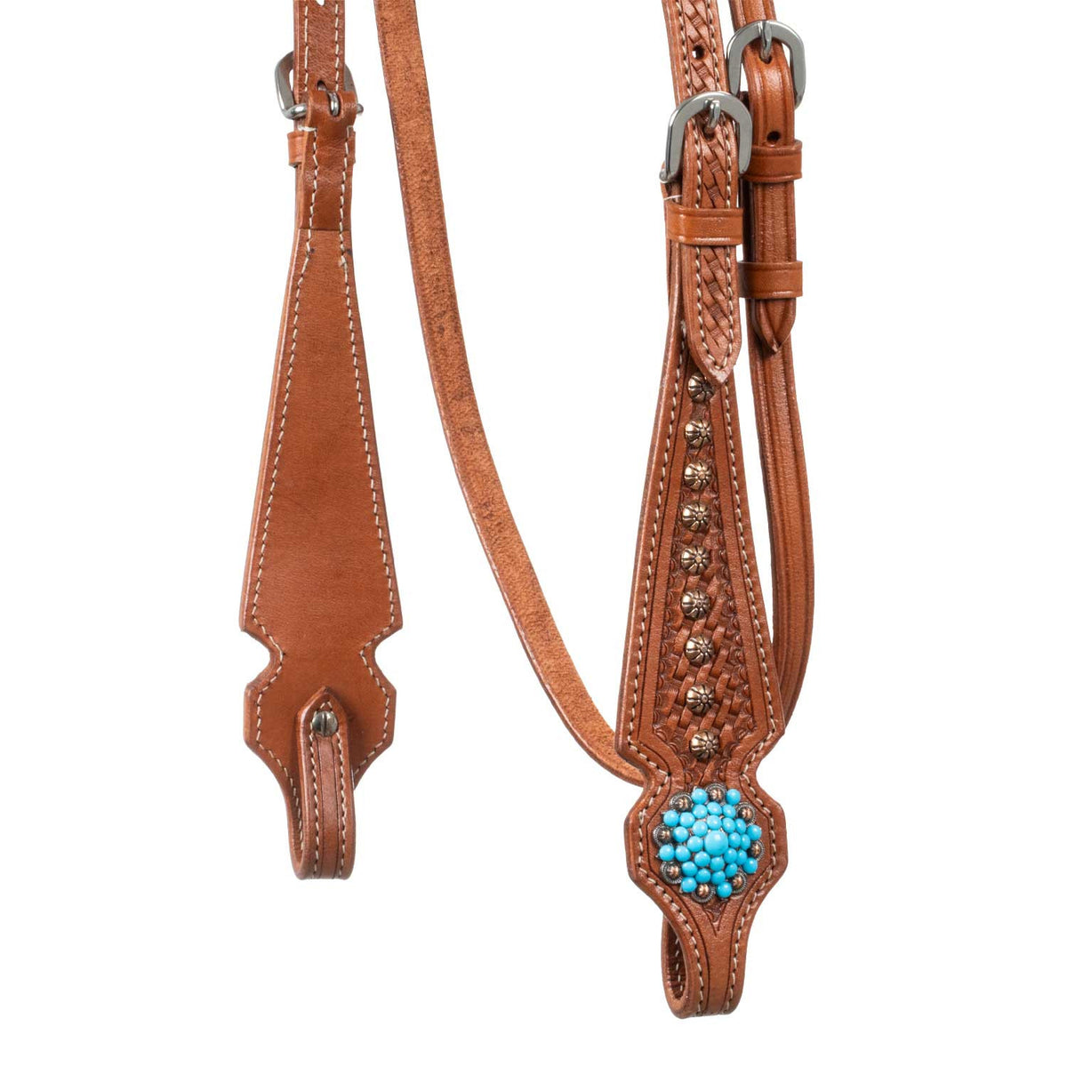 WESTERN BRIDLE WITH BLUE STONES
