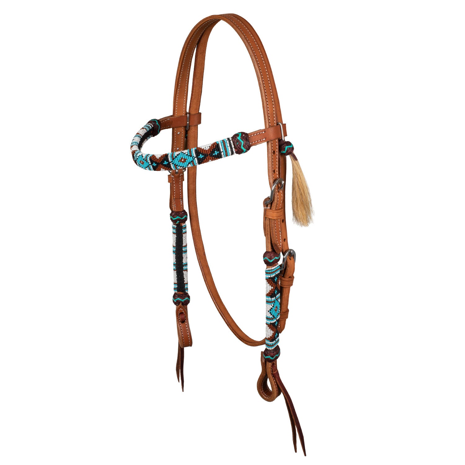 NAVAJO PEARLS WESTERN BRIDLE.