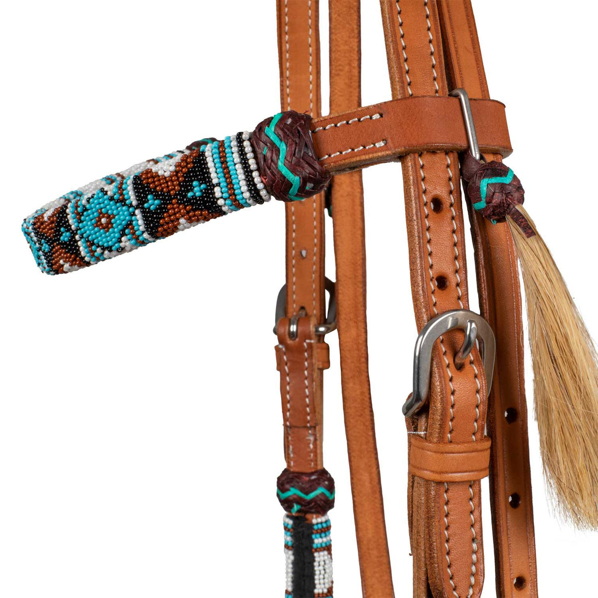 NAVAJO PEARLS WESTERN BRIDLE