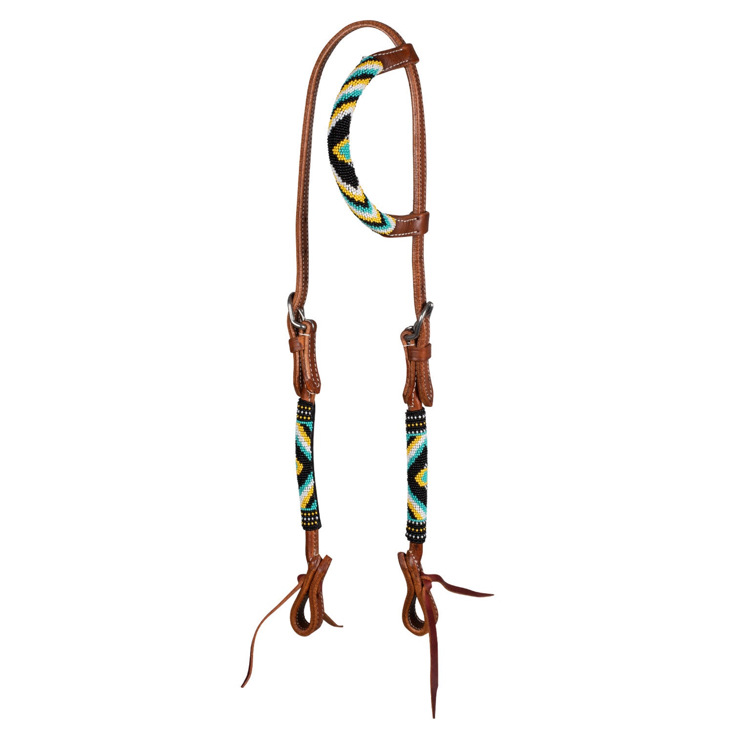 Abstract decorations western bridle.