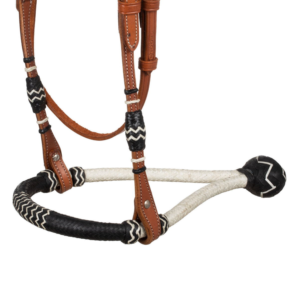 BICOLOR BOSAL SET WITH HORSEHAIR MECATE REINS
