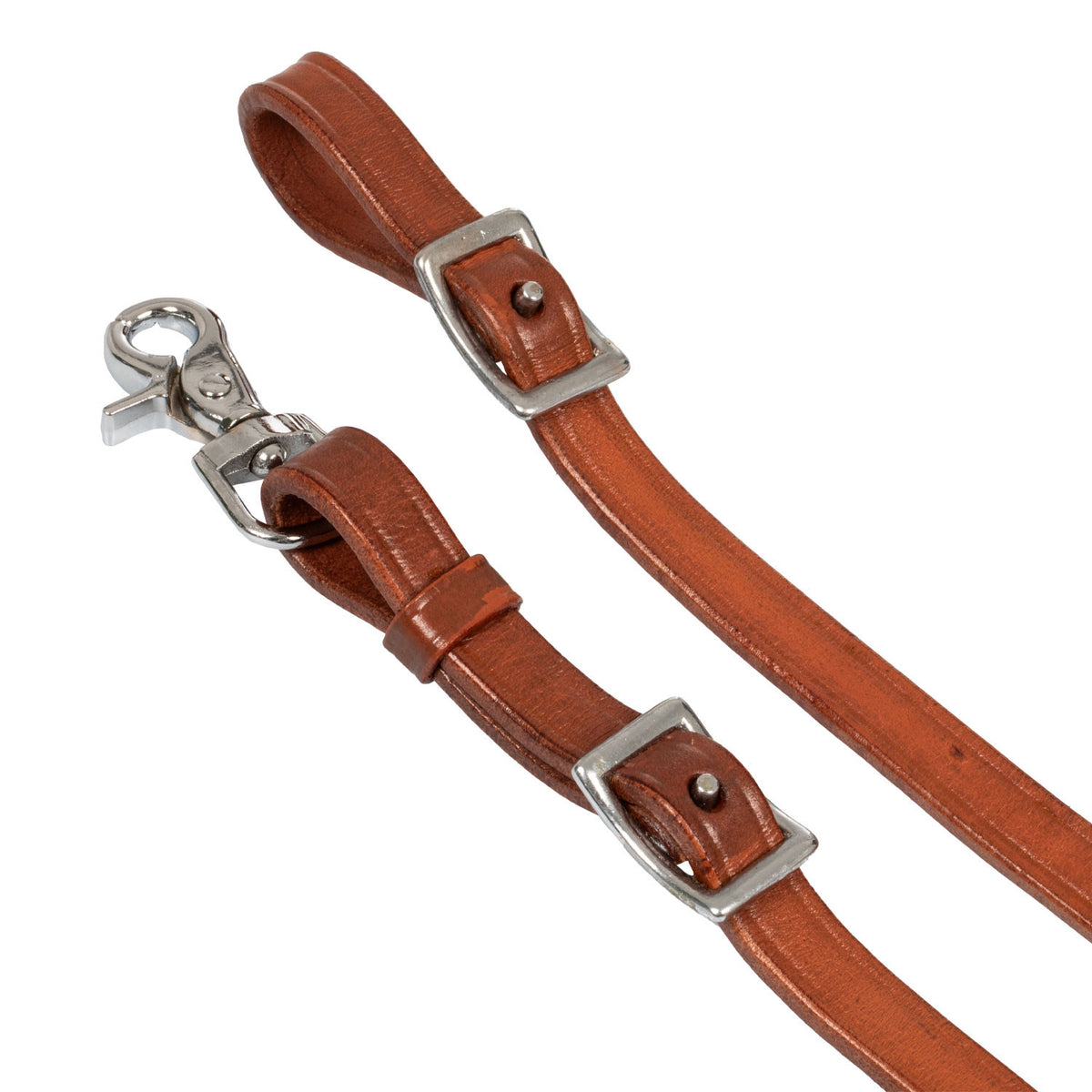 Braided leather decorations reins