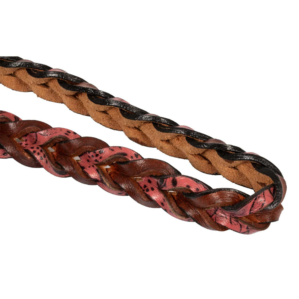 Braided leather decorations reins