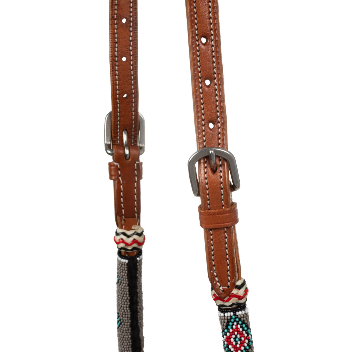 Sand pearls bosal set with cotton mecate reins