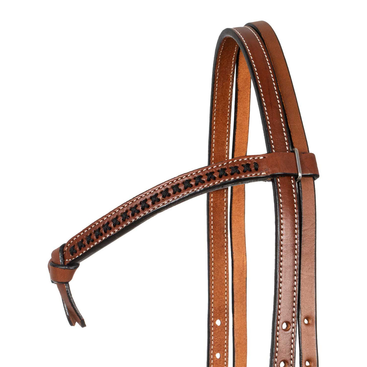 FUTURITY WESTERN BRIDLE WITH BRAIDED BROWBAND