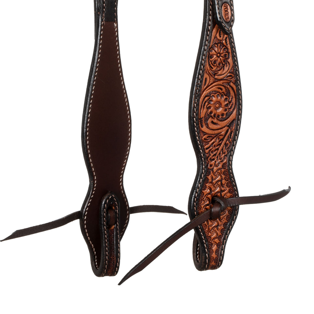 ONE EAR WESTERN BRIDLE FLORAL TOOLING