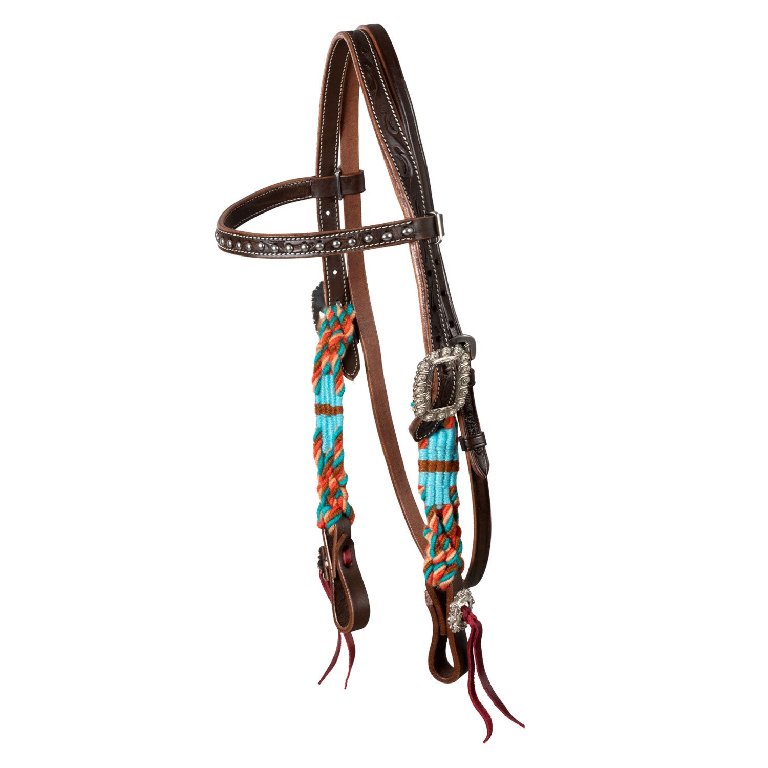 ROPE WAVES WESTERN BRIDLE.