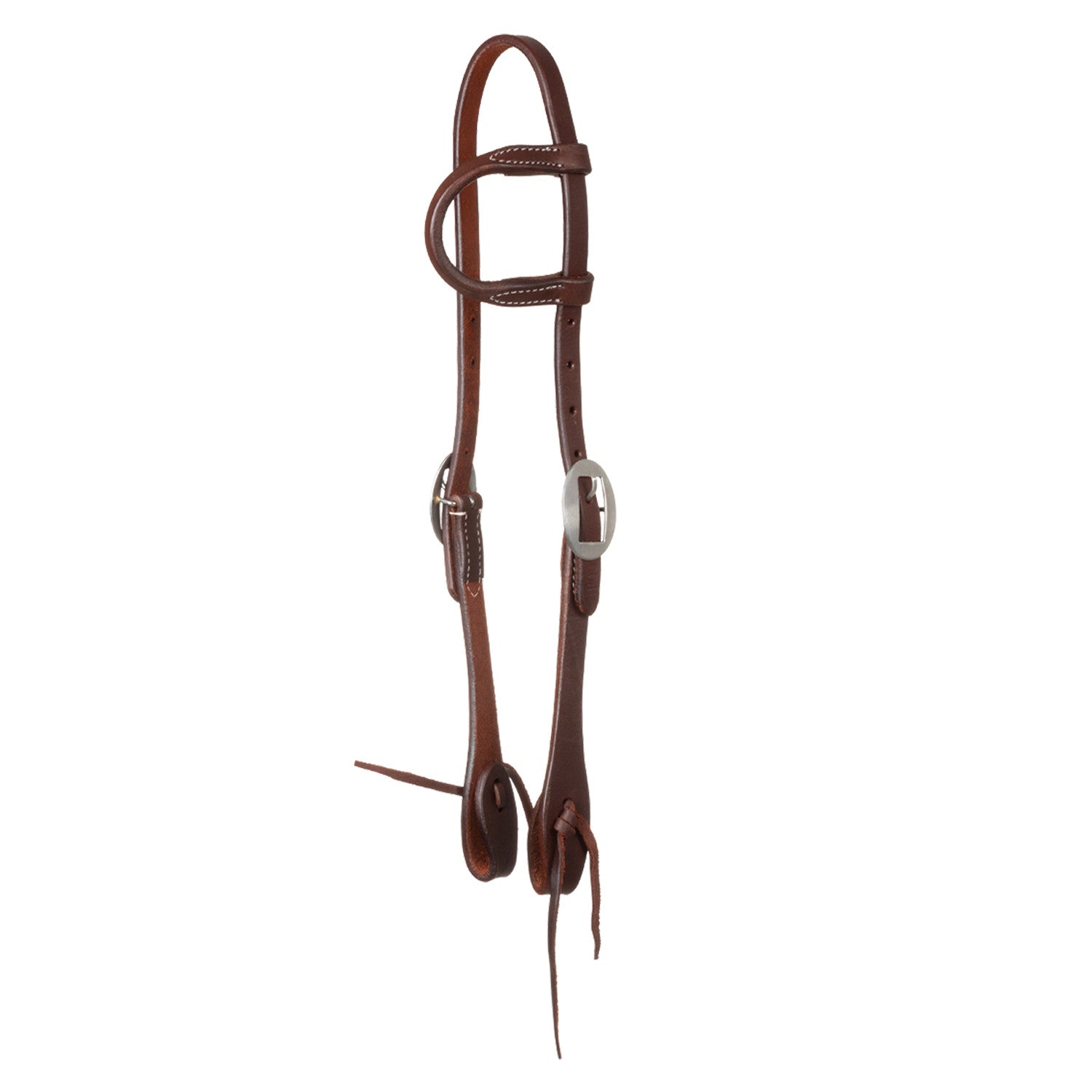 One-ear leather headstall.