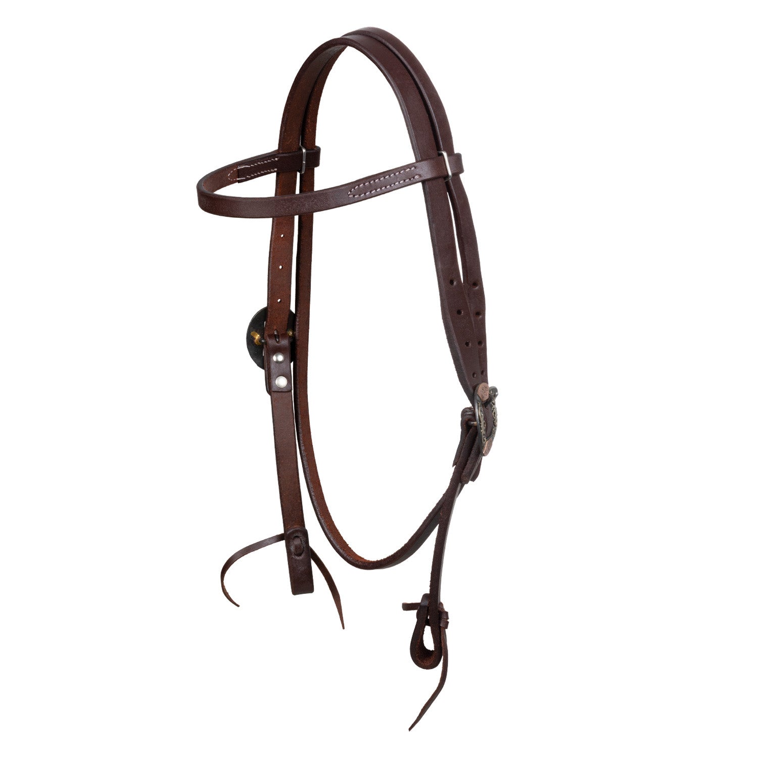 FANTASIA WESTERN HEADSTALL WITH STAINLESS STEEL BUCKLES.