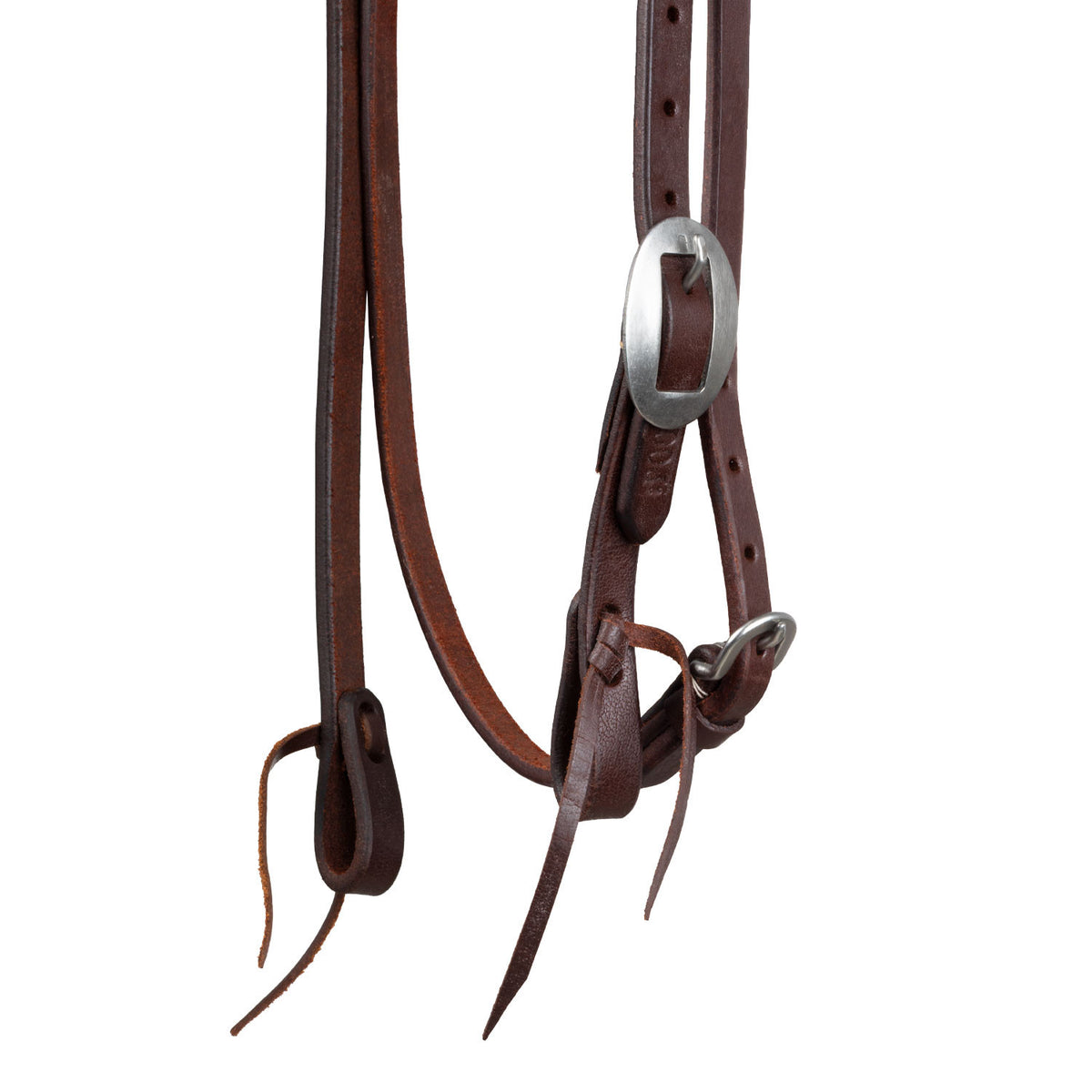 One-ear western bridle w/throat latch