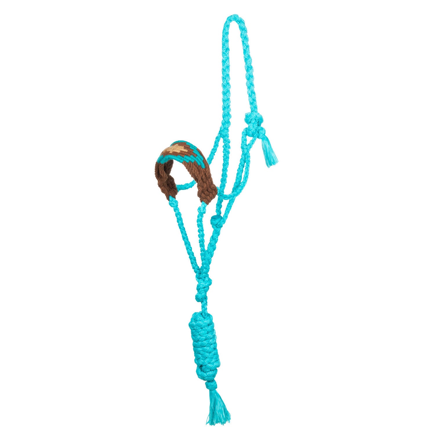 Diamond design Mohair rope halter.