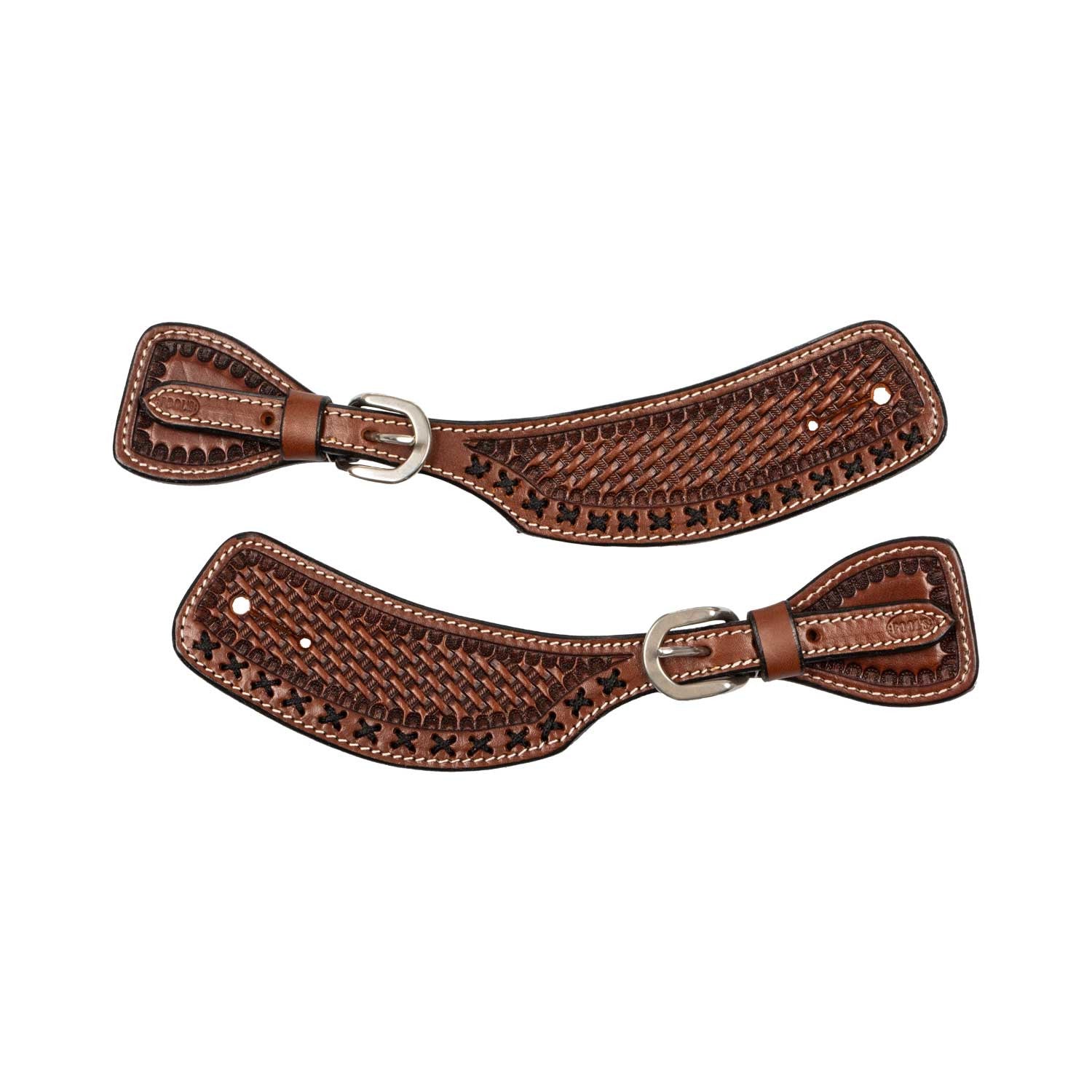WESTERN SPUR STRAP WITH DECORATIONS.