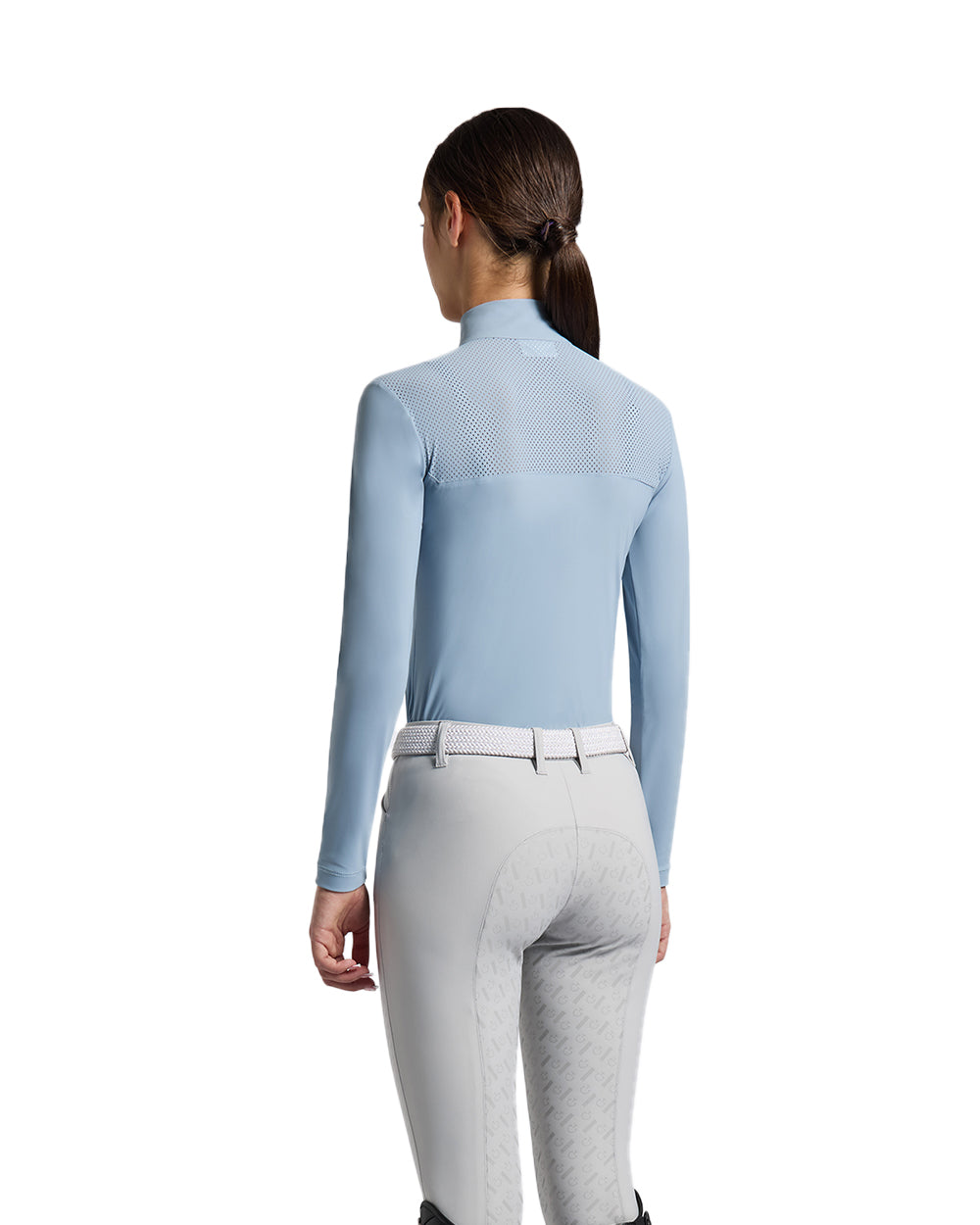 Cavalleria Toscana Micro-Perforated Girls Young Rider Training Shirt.