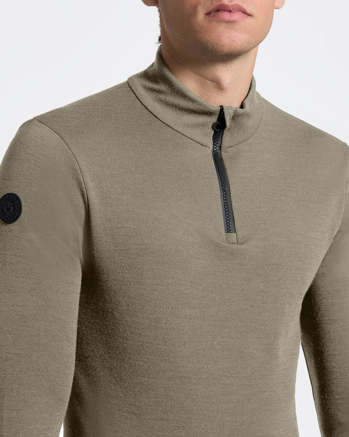 Cavalleria Toscana Tech Wool Half ZIP Training L/S Turtleneck