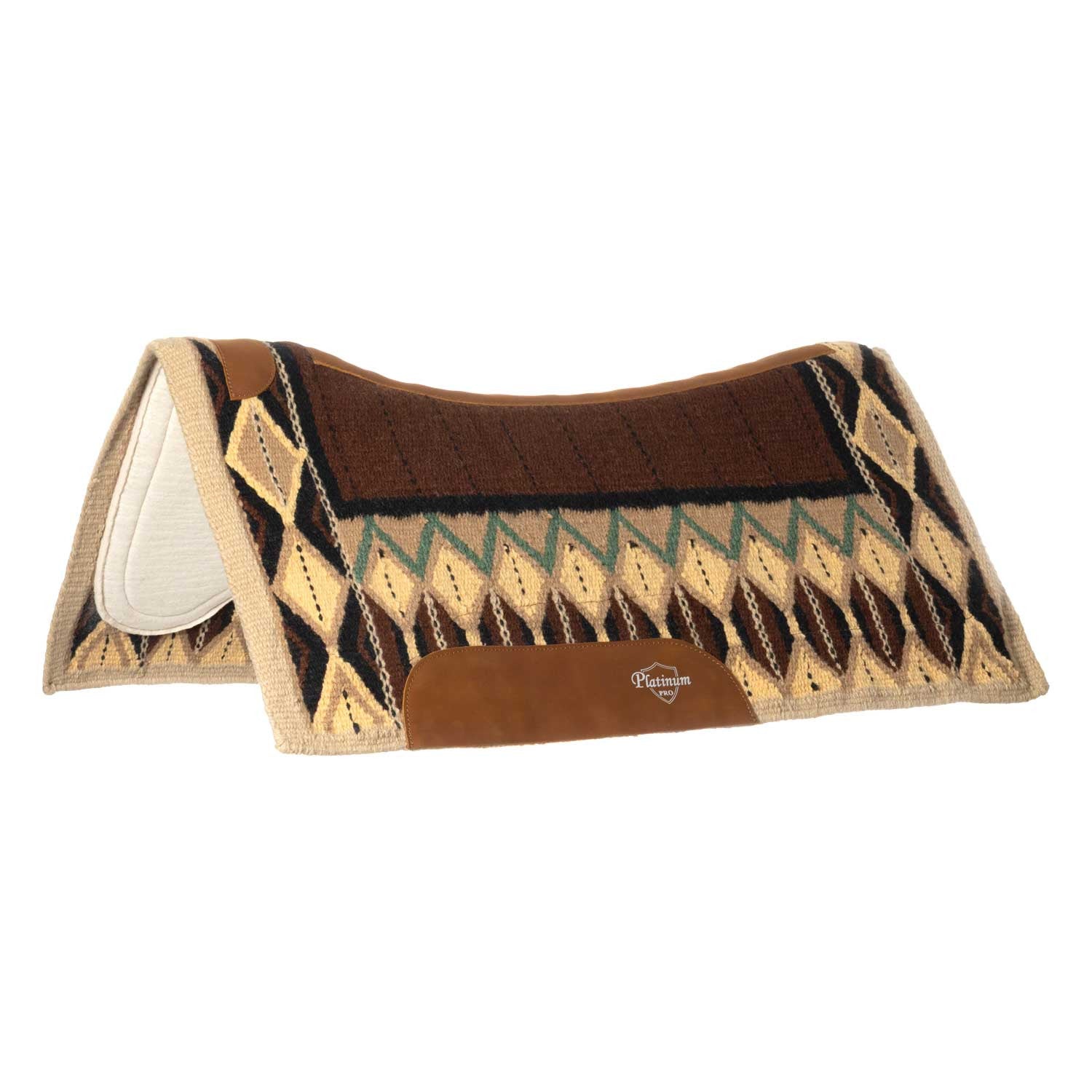 CONTOURED SADDLE PAD WITH WOOLEN BLANKET 34X36.
